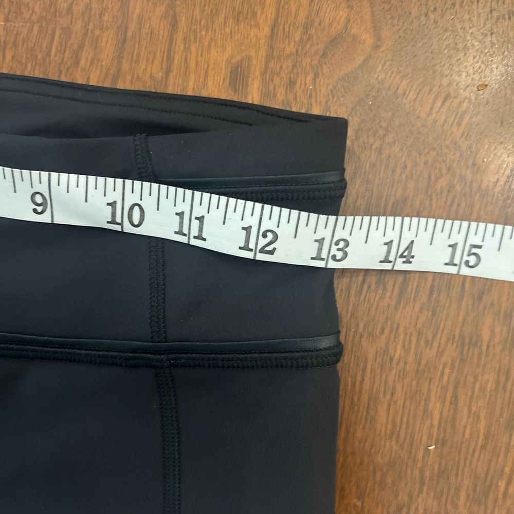 Lululemon Pace Queen Tight 7/8 Length Size 4 Black Reflective Full On Luxtreme - Picture 14 of 15